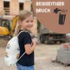 HECKBO Sac à cordon enfant avec motif véhicules de chantier Voir les images du produit 6