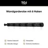 TOJ Living Wandgarderobe - 45CM - 6 Haken - Garderobenhaken Produktbild-Vorschau 3