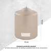 Fink CANDLE, metallic Stumpenkerze, Paraffin, stein, L. 8 Produktbild-Vorschau 4