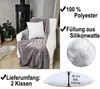 JACK 2er Set Innenkissen XXL Kissenfüllung 30x30 30x50 Produktbild-Vorschau 7
