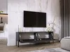 Mobile TV in antracite con gambe in nero, 140 x 52 x 32 cm Anteprima dell’immagine prodotto 3