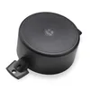 The bottom view of a black cooking pot. Podgląd zdjęcia produktu