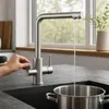 VANTO INOX 3-Wege-Wasserhahn L-Auslauf – Küchenarmatur Produktbild-Vorschau 3