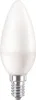 A white LED candle light bulb with a silver screw base, isolated on a white background. Podgląd zdjęcia produktu