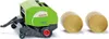 Siku Rundballenpresse CLAAS Landwirtschaftsfahrzeug grün ; Produktbild-Vorschau 4
