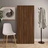 vidaXL Botník hnědý dubový 80x35,5x180 cm výrobek ze dřeva Náhled obrázku produktu 2