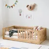 Petite Amélie Montessori-Bodenbett Nid - 70x140 cm - Natur Produktbild-Vorschau 1