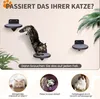 Kletterwand Katzen aus Birkenholz | 3er-Set Katzentreppen Produktbild-Vorschau 4
