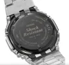 Close-up view of the back of a Casio G-SHOCK watch, showing the model number and specifications. Náhled obrázku produktu