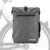 Wiltec borsa portapacchi grigia, borsa da bicicletta zaino Anteprima dell’immagine prodotto 1