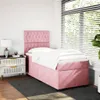 Boxspringbett mit Matratze Rosa 90x200 cm Samt Produktbild-Vorschau 3