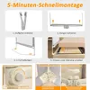 Klappbares Bettschutzgitter 3er-Set 2x200 cm und 1x180 cm Produktbild-Vorschau 4