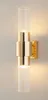 Glass & Brass - Single Tube Wall - kinkiet 45cm mosiądz Podgląd zdjęcia produktu 4
