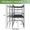 JOIEYOU Mikrowellen Regal 3-stufiges Erweiterbares Regal Produktbild-Vorschau 5