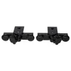 Two black LEGO train couplings shown from a slightly elevated side angle against a white background. Náhled obrázku produktu