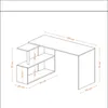 Skye Decor, Gelincik - White, Schreibtische, Weiß, 130 x 74 Produktbild-Vorschau 5