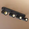 hoftronic LED-Deckenleuchte 4 Spots GU10 schwenkbar schwarz Produktbild-Vorschau 1