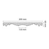 PROFHOME 156001 Rosette aus Polyurethan Deckenrosette Produktbild-Vorschau 4