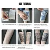 Tattoo-Aufkleber können 1 bis 2 Wochen halten, Produktbild-Vorschau 2