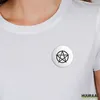 Huuraa Button Pentagramm Drudenfuß 59mm rund mit Produktbild-Vorschau 2
