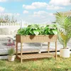 Outsunny Hochbeet 8 Fächer Pflanztisch Blumenkasten Produktbild-Vorschau 8
