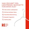MAWA Light Kleiderbügel, 20er-Set, rutschfest, 42 cm, Weiß, Produktbild-Vorschau 3