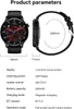 Product parameters for a smartwatch, showing dimensions and specifications. Náhled obrázku produktu