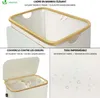 VOUNOT® Wäschekorb mit Deckel & Wäschesäcke 145L, Faltbarer Produktbild-Vorschau 2