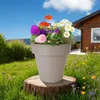 Spetebo Pflanzkübel rund, beige, Ø 30 cm (S), Kunststoff, Produktbild-Vorschau 5