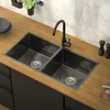 Zlewozmywak dwukomorowy ML-Design z zestawem Podgląd zdjęcia produktu 1