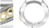 925/- Echt Silber Klapp-Creolen Ariela mit Zirkoniabesatz, Produktbild-Vorschau 1