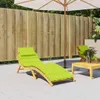 vidaXL Sonnenliegen-Auflage Hellgrün 186x58x4 cm Produktbild-Vorschau 2