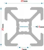 GAL-INDUSTRIAL | Profil konstrukcyjny aluminiowy – 20x20mm Podgląd zdjęcia produktu 9
