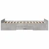 vidaXL Bettgestell mit Schubladen Betongrau 75x190 cm Produktbild-Vorschau 5