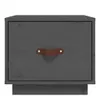vidaXL Nachttisch Grau 40x34x35 cm Massivholz Kiefer Produktbild-Vorschau 4