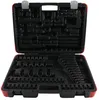 An open black tool case with red trim, showing empty molded compartments for tools. Náhled obrázku produktu