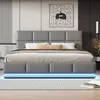 Lit hydraulique Merax 180x200 cm avec éclairage LED, lit Voir les images du produit 3