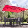 Parasol déporté MOLOKAI carré 3x3m fuchsia + housse Voir les images du produit 9