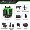 4D 16 Linienlaser Laser Wasserwaage 4x360° Grün Laser Produktbild-Vorschau 3