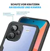 A close-up of a phone case with callouts highlighting its features. Produktbild-Vorschau