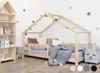 Kinderhausbett LUCKY - Massivholz - natürliche Farbe - 120 Produktbild-Vorschau 1