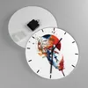 Wanduhr - Rund - Glasuhr - Tierwelt Pelz Abbildung Mond - Produktbild-Vorschau 2