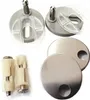 A set of toilet seat hinges and mounting hardware. Náhled obrázku produktu