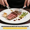 Besteck Set 6 Personen,12-tlg Steakbesteck,Edelstahl Produktbild-Vorschau 2