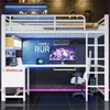Gaming-Hochbett 90x200, Schreibtisch, Tastaturablage, Produktbild-Vorschau 3