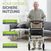 Juskys Indoor Rollator Aktiv - Tasche & Tablett - schmal & Produktbild-Vorschau 6
