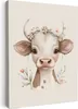 Wanddeko 50x70 cm - Kinder Bohemian - Kuh - Boho, Produktbild-Vorschau 1