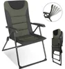 HOMECALL Campingstuhl Hochlehner klappbar Schwarz/Grün – Produktbild-Vorschau 1