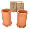 2er Set Weinkühler + Untersetzer Terrakotta Ø 12.5 cm H Produktbild-Vorschau 3