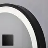 Kúpeľňové zrkadlo ARTFORMA LED, oblé, 70 x 100 cm, čierne Náhľad obrázku produktu 2